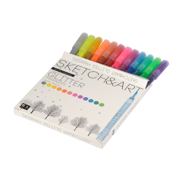 Маркеры д/скетчинга двуст 12цв 1-6мм BV Sketch&Art