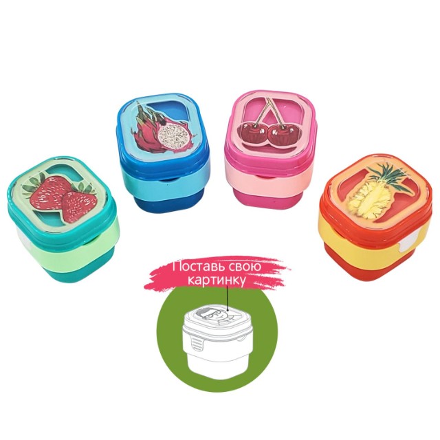 Точилка 2отв BV Корзинка с ягодами (4 вида) с контейнером Превью 3