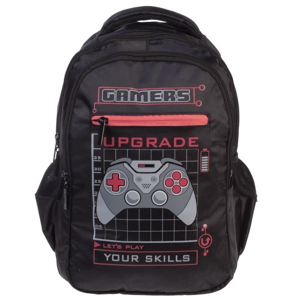 Рюкзак молодежный Hatber Геймер (41х30х15 см полиэстер светоотраж. 2 отделения 3 кармана)