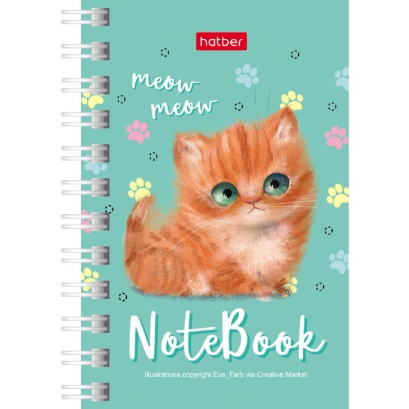 Зап. книжка А7 40л спир Кошарики Превью 0