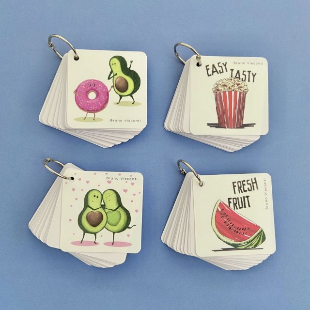 Скетчбук 70*70мм 110л BV 4 вида отрывной блок на кольце Превью 9