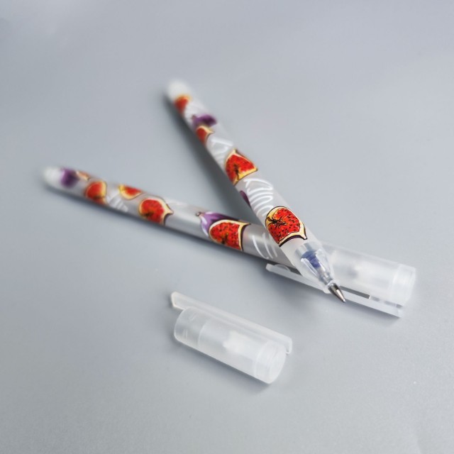 Ручка гелевая синяя BV UniWrite. Fresh & Fruity. Инжир 0,5мм Превью 8