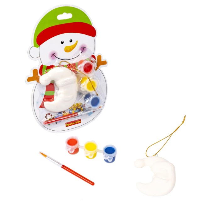 Творч Ёлочные украшения своими руками Месяц (на карте Снеговик) Превью 6