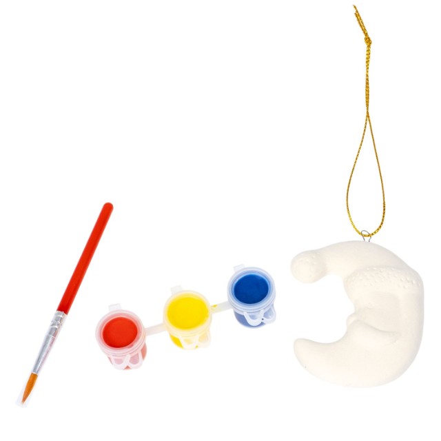 Творч Ёлочные украшения своими руками Месяц (на карте Снеговик) Превью 1