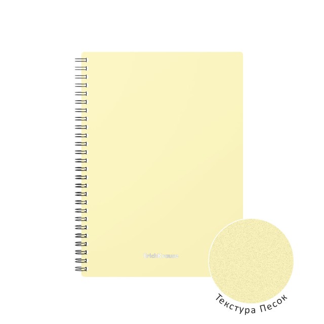 Тетрадь А5 пласт обл 80л кл спир EK Pastel ассорти Превью 8