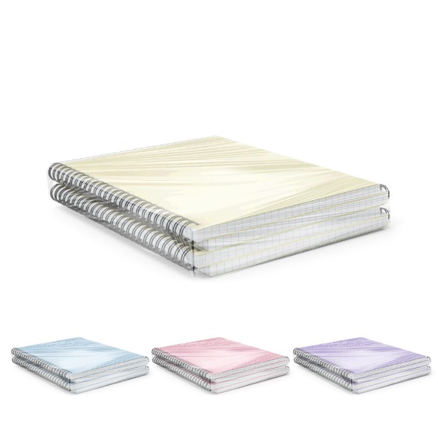 Тетрадь А5 пласт обл 80л кл спир EK Pastel ассорти Превью 6