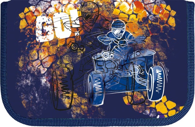 Пенал 1 отд пуст 1 откид карман Lamark GO!