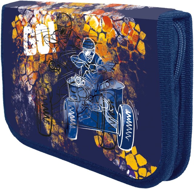 Пенал 1 отд пуст 1 откид карман Lamark GO! Превью 2