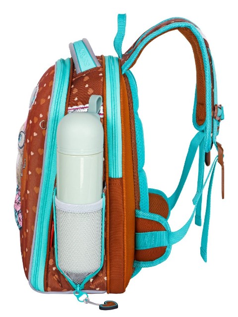 Ранец панцирный Across Котенок в зонтике + мешок, пенал Превью 3