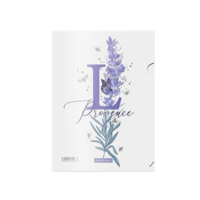 Папка-уголок 1 отд с рис EK Lavender Превью 2