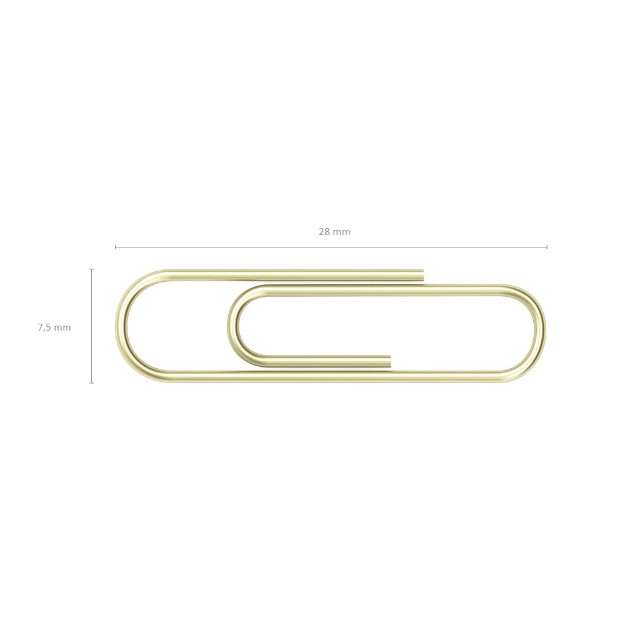 Скрепки 28мм 100шт омедненные Превью 1
