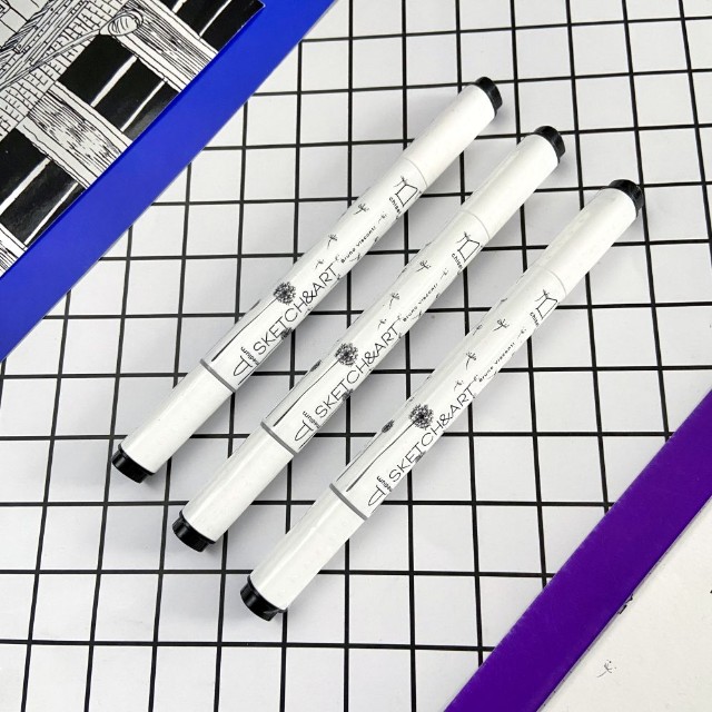 Маркер д/скетчинга двуст 1-6мм BV Sketch&Art черный блендер (поштучно) Превью 3