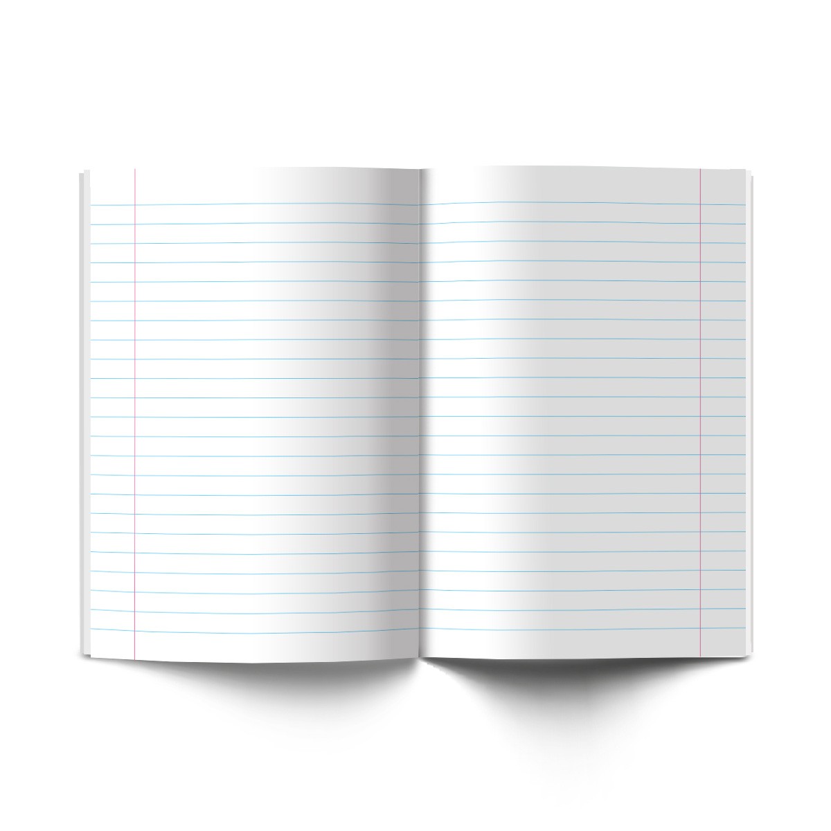 Тетрадь 12л линейка Однотонная. Классная Голубая Фото 1