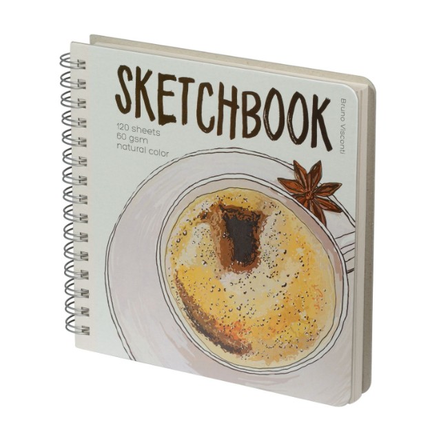 Скетчбук 205*200мм 120л тв спир BV Микс 60гр/м2 Превью 3