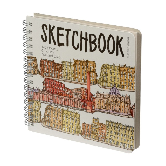 Скетчбук 205*200мм 120л тв спир BV Микс 60гр/м2 Превью 5