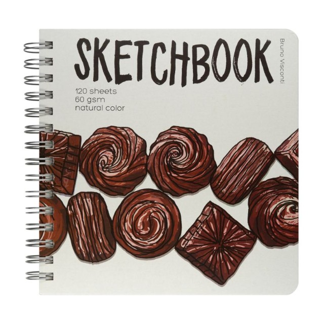 Скетчбук 205*200мм 120л тв спир BV Микс 60гр/м2 Превью 2
