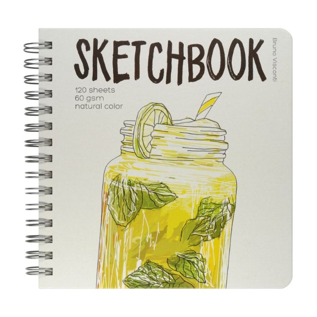 Скетчбук 205*200мм 120л тв спир BV Микс 60гр/м2 Превью 7