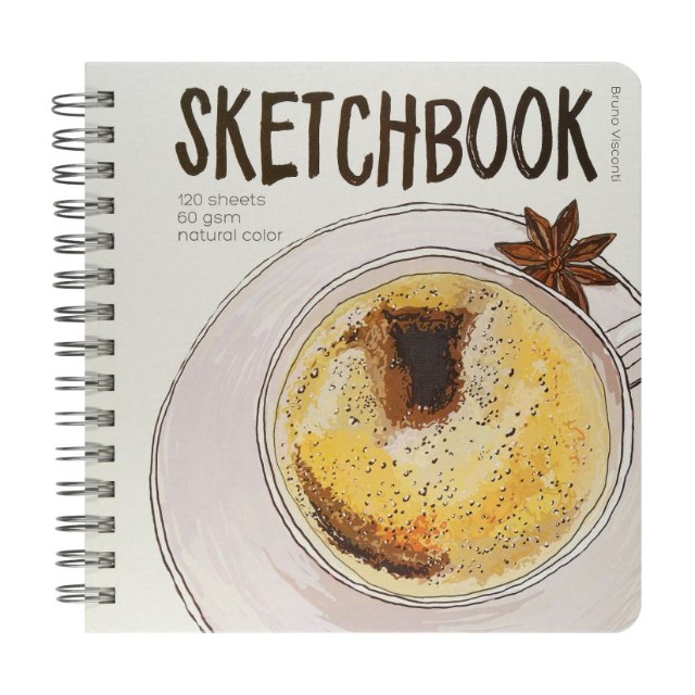 Скетчбук 205*200мм 120л тв спир BV Микс 60гр/м2 Превью 10