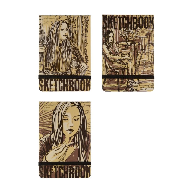 Скетчбук 140*210мм 80л тв BV крафт блок 80гр