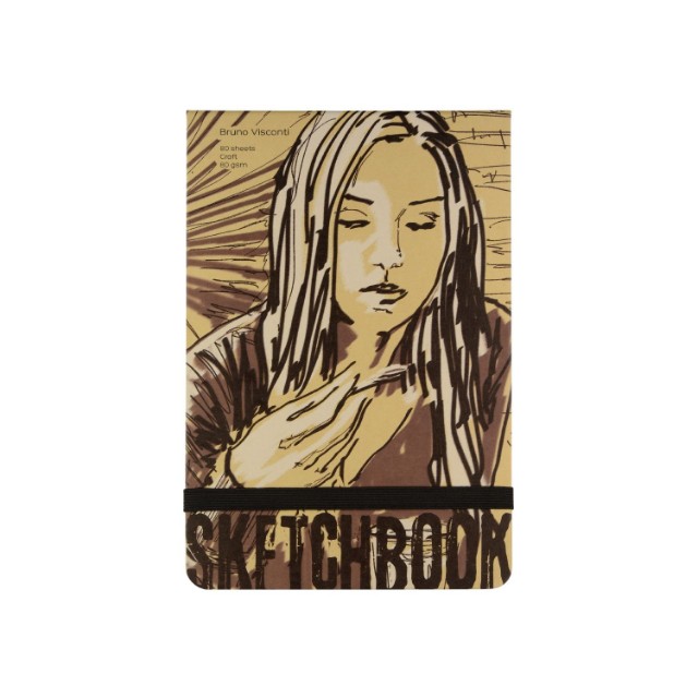 Скетчбук 140*210мм 80л тв BV крафт блок 80гр Превью 2