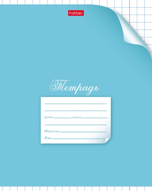 Тетрадь 12л клетка крупная Однотонная. С уголком ассорти Превью 1