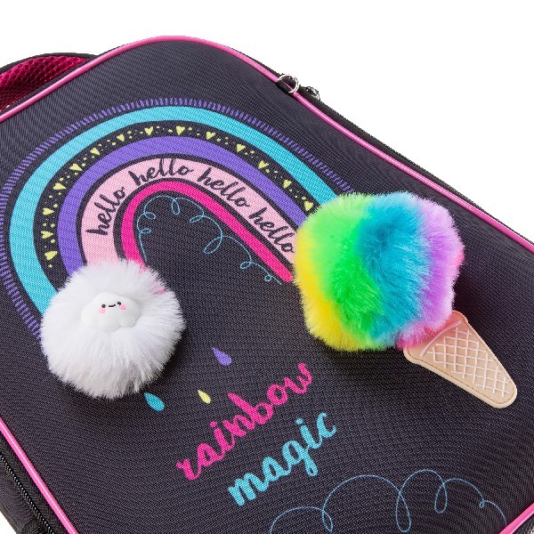 Ранец панцирный Hatber Радужное мороженое 1 отделение 2 кармана Превью 5