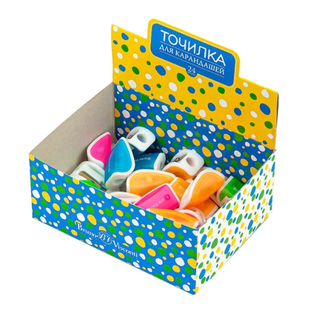 Точилка 1отв BV Easysharp Ракушка (4 цвета) Превью 1