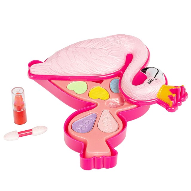 Набор детской декоративной косметики Bondibon Eva Moda Фламинго, тени для век 5 оттенков (3,5г), помада Превью 2