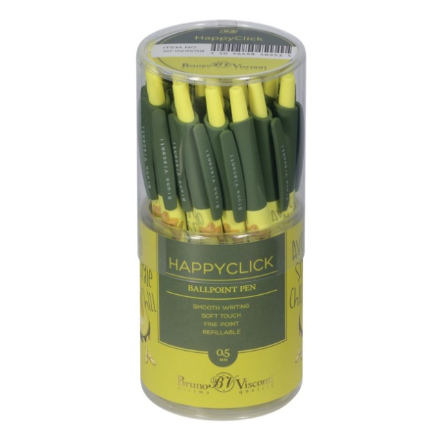 Ручка шариковая синяя BV HappyClick Avocado style Chill Out 0.5мм Превью 3