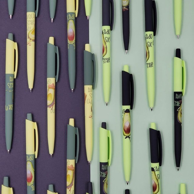 Ручка шариковая синяя BV HappyClick Avocado style Chill Out 0.5мм Превью 2