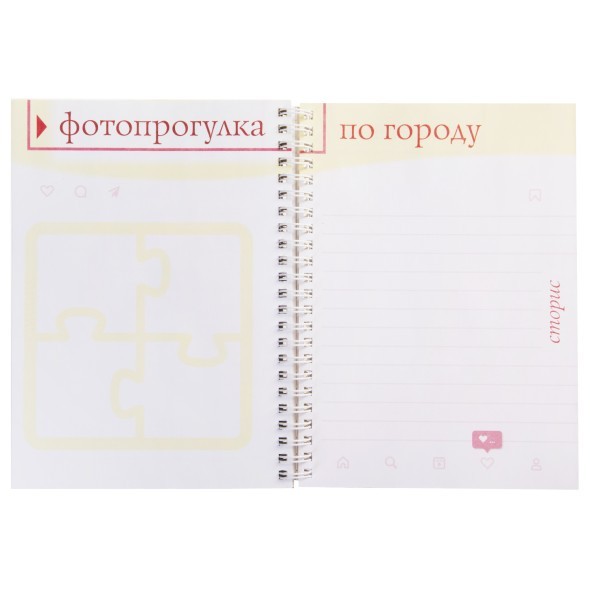 Зап. книжка д/девочек А5 64л спир БЛОГнот Иду за мечтой (с наклейками) Превью 1