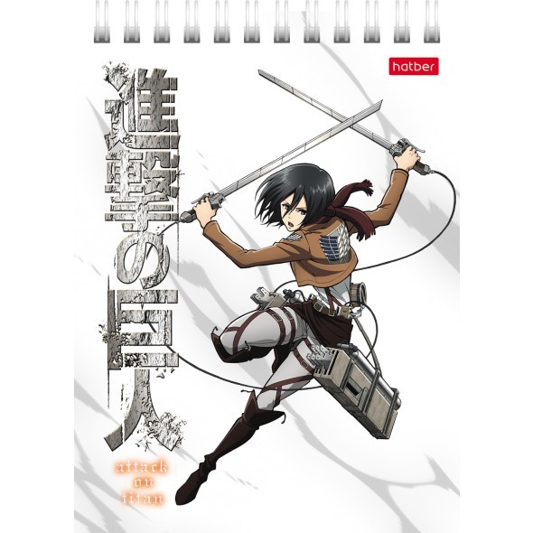 Блокнот А6 40л кл спир Атака Титанов_Сезон 1-3 Превью 1