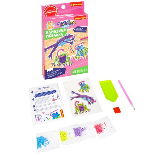 Творч Алмазная мозаика Наклейки Лягушки Превью 5