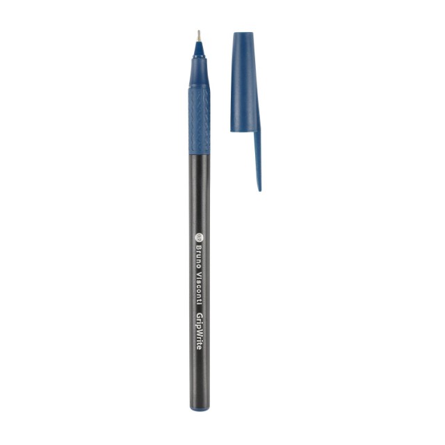 Ручка шариковая синяя BV GripWrite Black 0.7 мм Превью 2