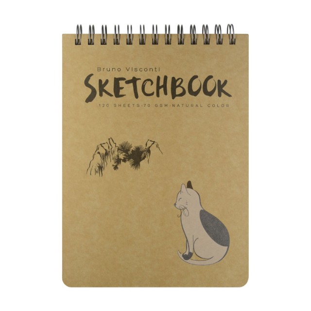 Скетчбук 185*250мм 120л тв спир BV крафт 70гр Превью 14