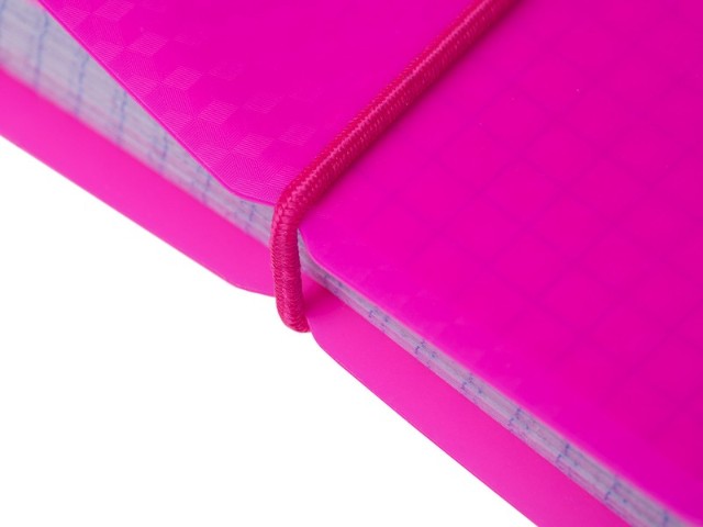 Тетрадь на кольцах пласт 120л DIAMOND NEON Розовая Превью 1