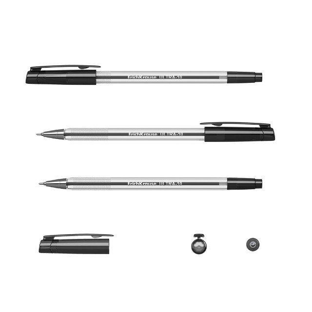 Ручка шариковая черная EK Ultra 0.6мм