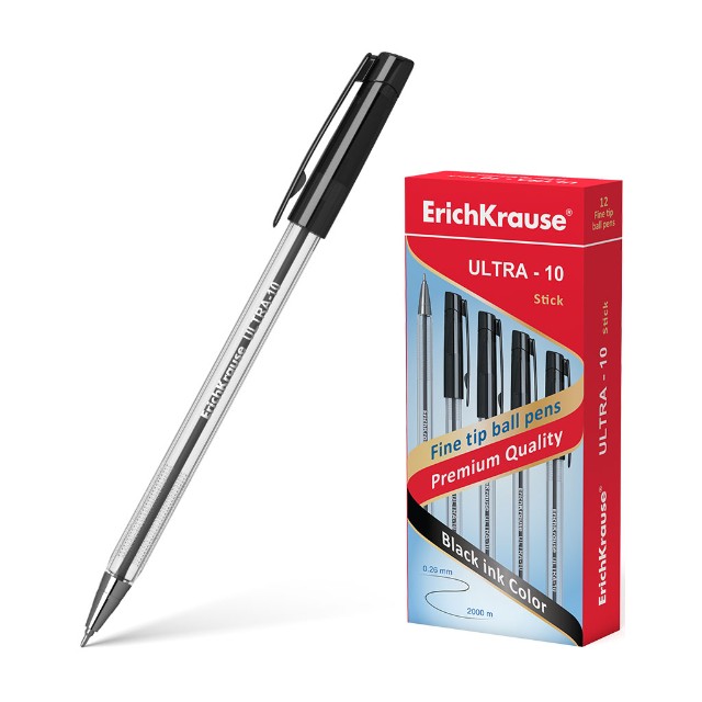 Ручка шариковая черная EK Ultra 0.6мм Превью 2