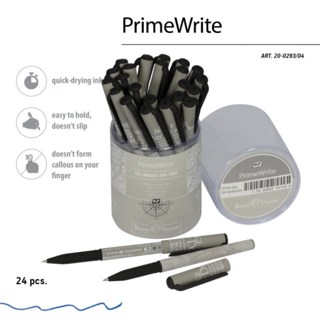 Ручка шариковая синяя BV PrimeWrite. Эпоха открытий. Карта мира 0,7мм принт Превью 2