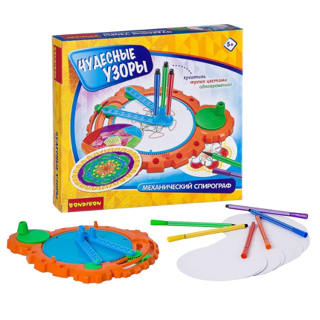 Творч Спирограф Чудесные узоры (механический) Превью 2