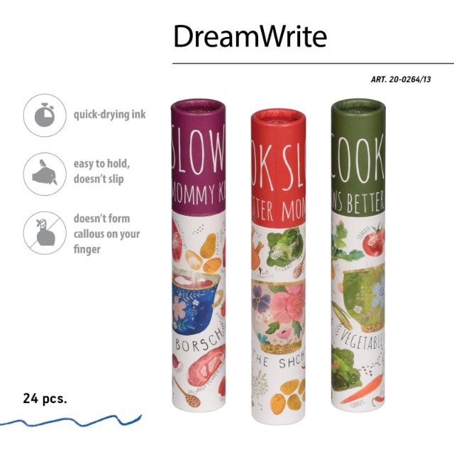 Ручка подар шар BV DreamWrite синяя 0,7мм Славянская трапеза Превью 2