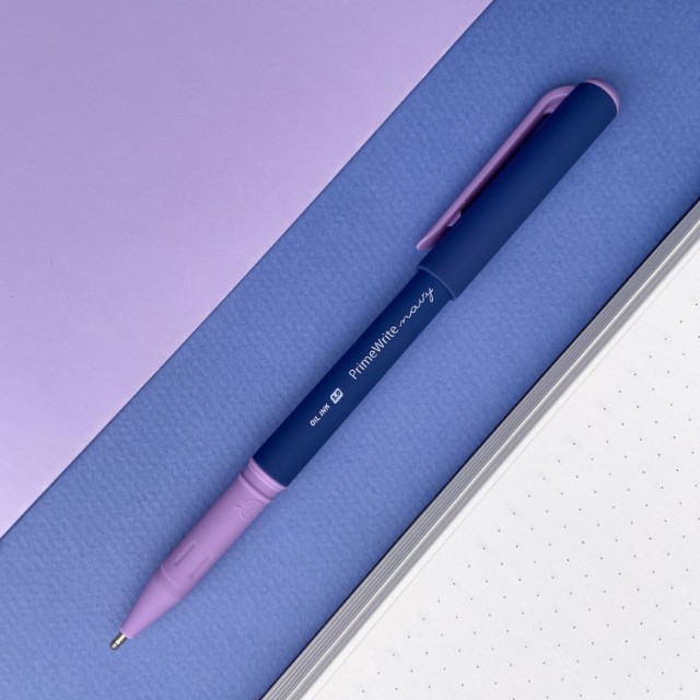 Ручка шариковая синяя BV PrimeWrite. Basic. Navy 1мм Превью 2