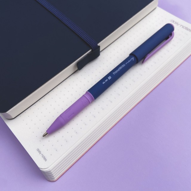 Ручка шариковая синяя BV PrimeWrite. Basic. Navy 1мм Превью 6