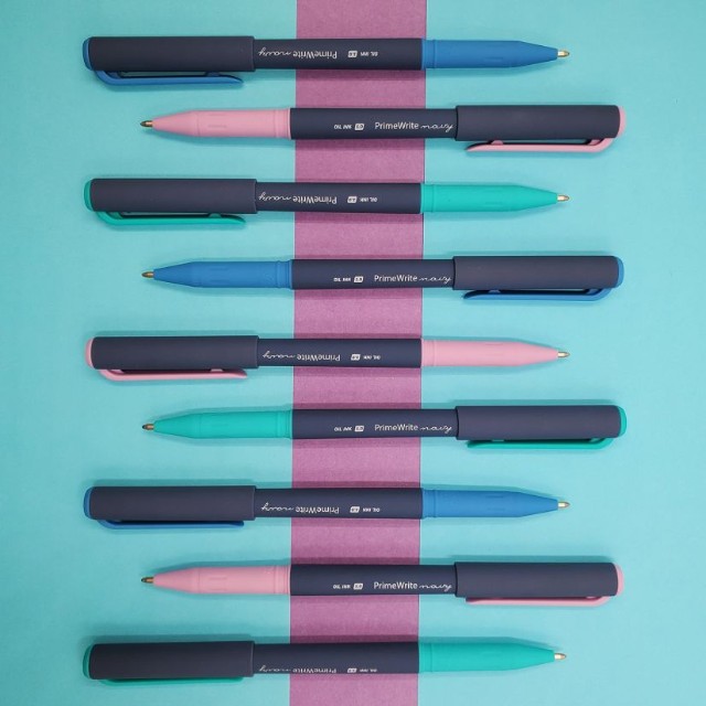 Ручка шариковая синяя BV PrimeWrite. Basic. Navy 1мм Превью 13