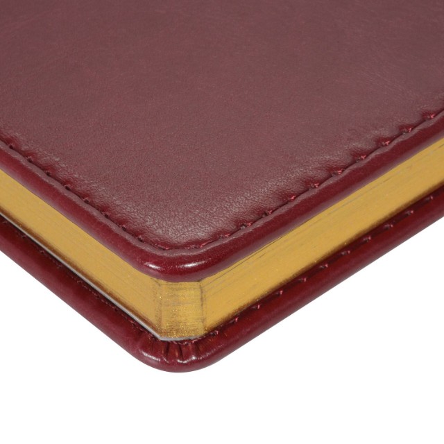 Ежедневник А4 Sidney Nebraska бордовый кожзам недат Превью 3