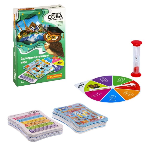 Игра Настольная Викторина Умная Сова Достопримечательности мира Превью 4