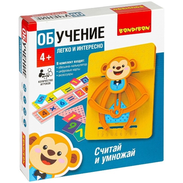 Игра Настольная Считай и умножай. Обезьянка Превью 7