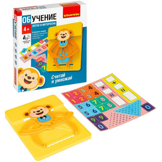 Игра Настольная Считай и умножай. Обезьянка Превью 13