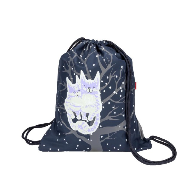 Мешок д/обуви BV Нежные котики, синий