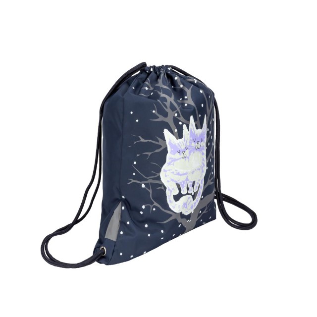 Мешок д/обуви BV Нежные котики, синий Превью 1